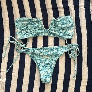 Mikoh Hibiscus print bikini